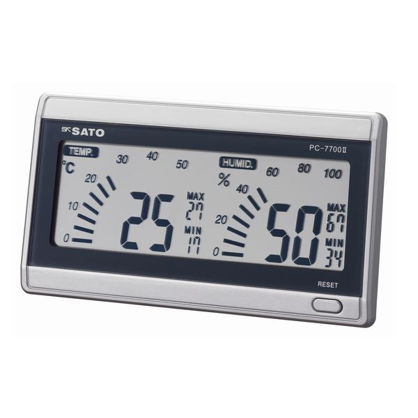 佐藤計量器 デジタル温湿度計 1069-00 PC-7700-2