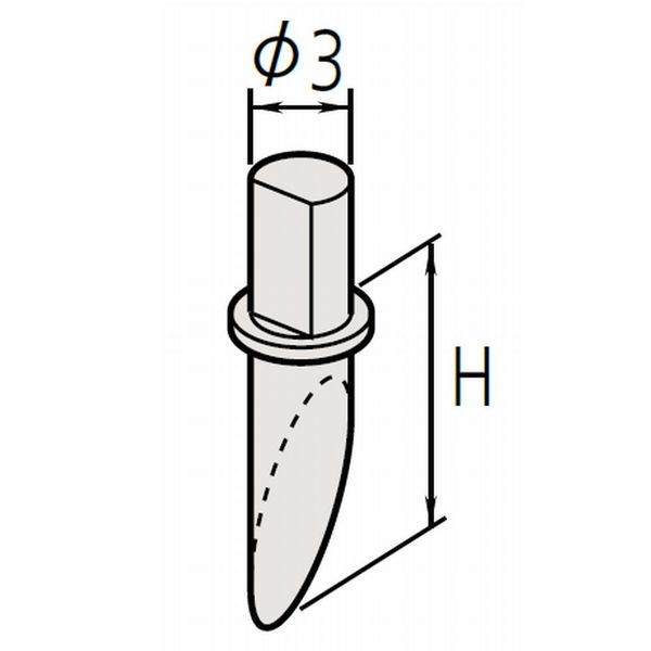 ミツトヨ(Mitutoyo) 片角スタイラス 354886 SPH-91