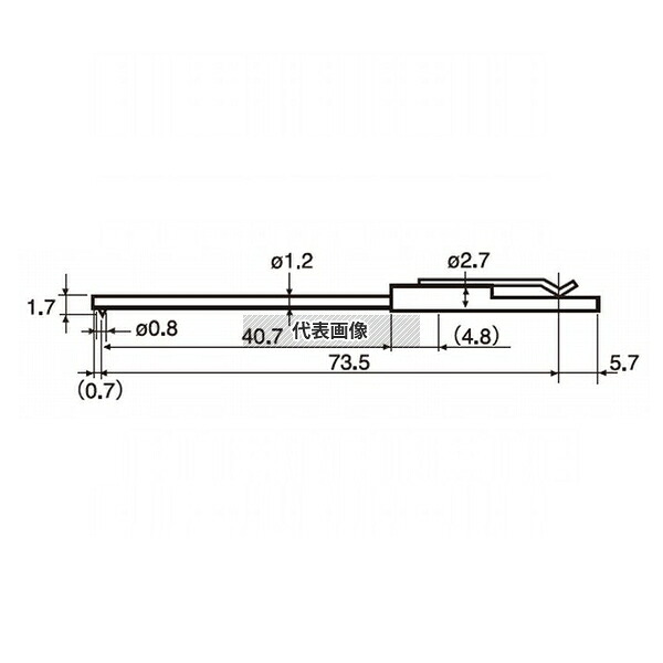 東京精密 DM43821 差し替え粗さ形状測定子(先端半径2μm)(細長穴) [DM43821]
