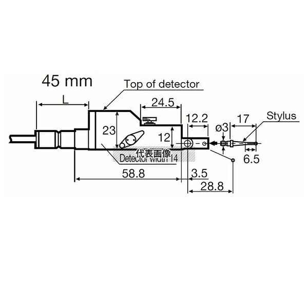 東京精密 E-DT-R74B RONDCOM用汎用検出器 [E-DT-R74B]