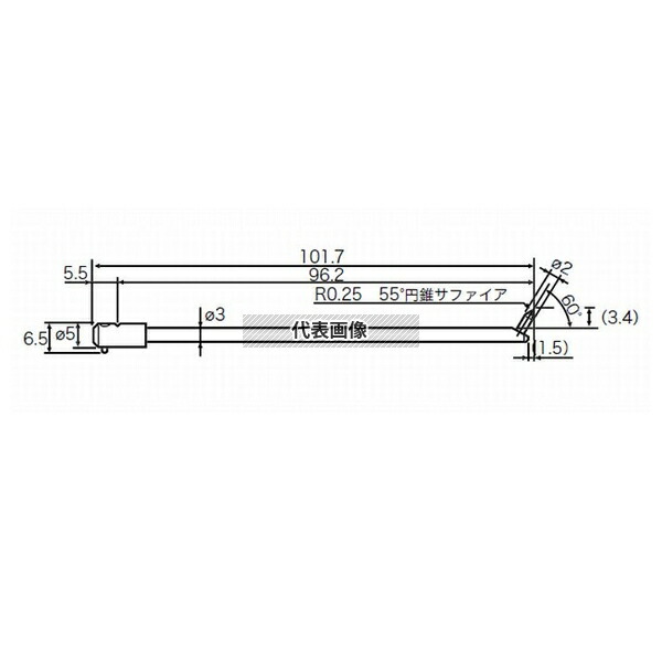 東京精密 EM46000-S305 RONDCOM用測定子(コーナー) [EM46000-S305]