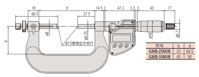 ミツトヨ(Mitutoyo) GMB-50MX(324-252-30) デジマチックボール歯車