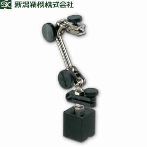 新潟精機 B-4 ミニマグネットベース 微動付ロング ベース寸法：25×25×30mm