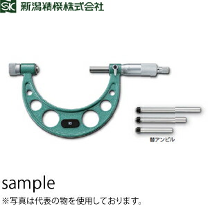 新潟精機 MC1064-100 替アンビル式外側マイクロメータ 測定範囲：0-100mm