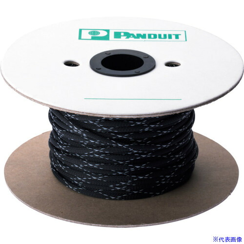 ■PANDUIT ネットチュ－ブ 難燃性タイプ 黒 最大束線外径φ9.5×長さ304.8m SE25PFRMR0(1007375)