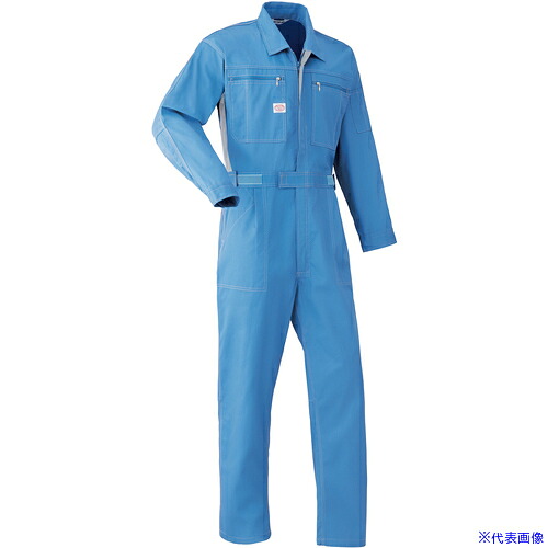 ■AUTO&minus;BI SS(春夏)モデル 長袖つなぎ服5900&minus;004スカイブルー&minus;5L 59000045L(1024673)[送料別途お見積り][法人限定][掲外取寄]｜セミプロＤＩＹ店ファースト