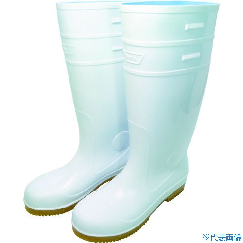 ■日進 耐滑先芯入り長靴 白 22.5cm V4500W22.5(1025957)