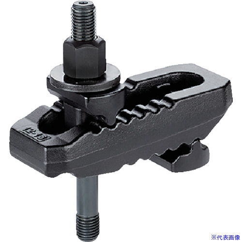 ■HALDER ストラップ 溝付 六角穴スタッドボルト付 ネジ部M12 23185.0312(1058704)[送料別途お見積り][法人限定][掲外取寄]