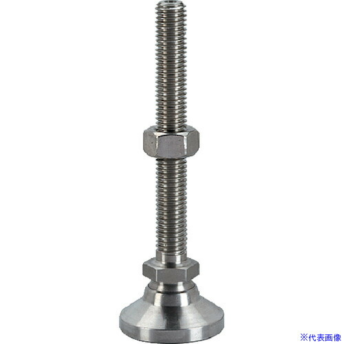 ■HALDER レべリングパッド パッド、オネジ付 ボール部 SUS 耐荷重52kN 呼びM24 長さ200 22590.0698(1064422)[送料別途お見積り][法人限定][メーカー取寄]