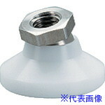 ■HALDER レべリングパッド ステンレス鋼 ボール部 POM、白 22590.0112(1064425)[送料別途お見積り][法人限定][掲外取寄]