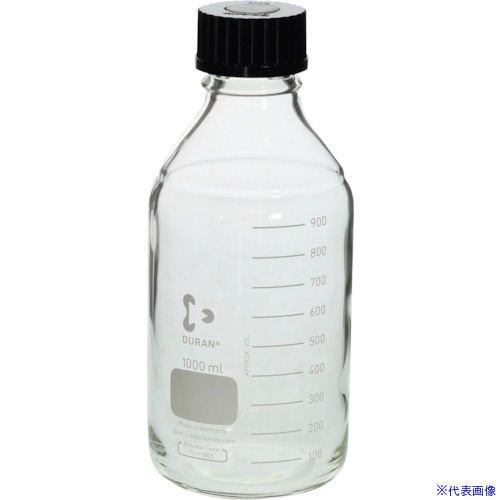 ■SIBATA ねじ口びん ファーメンター用 1000mL 10入 01606010002A(1067014)[送料別途お見積り][法人限定][掲外取寄]｜セミプロＤＩＹ店ファースト