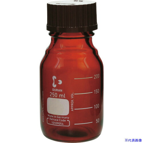 ■SIBATA 耐熱ねじ口びん 茶褐色 赤キャップ付 250mL 10入 0172102501A(1071758)[送料別途お見積り][法人限定][掲外取寄]｜セミプロＤＩＹ店ファースト 38,396円