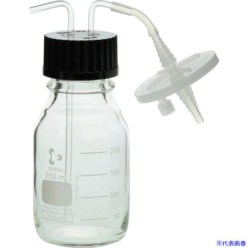 ■SIBATA ねじ口びん フィルターユニット付 250mL 016060250(1073330)[送料別途お見積り][法人限定][掲外取寄]｜セミプロＤＩＹ店ファースト