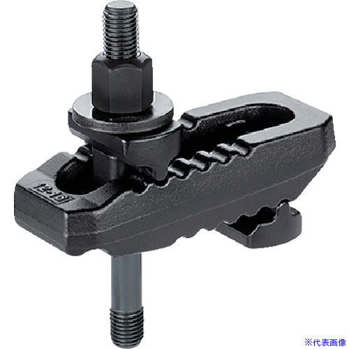 ■HALDER ストラップ 溝付 スタッドボルト付 ネジ部M12 23185.0214(1078288)[送料別途お見積り][法人限定][掲外取寄]