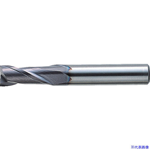 ■三菱K 2枚刃バイオレット ハイススクエアエンドミルミディアム刃長(M)22mm VA2MSD2200(1078895)|セミプロDIY店ファースト