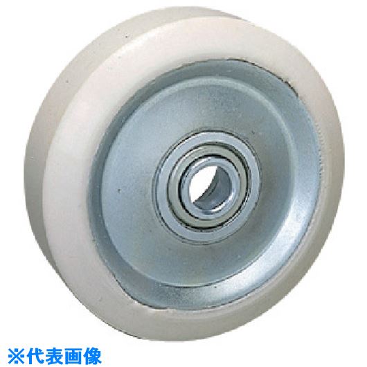 ■シシク 抗菌ホワイトウレタン車輪のみ 250径 WUW250(1129427)[送料別途お見積り][法人限定][掲外取寄]｜セミプロＤＩＹ店ファースト