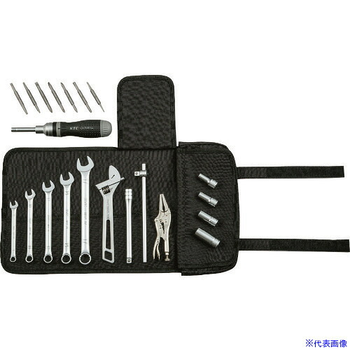 ■KTC ライダーズメンテナンスツールセット ケース黒色 14点セット MCK3140(1136918)｜セミプロＤＩＹ店ファースト 16,854円