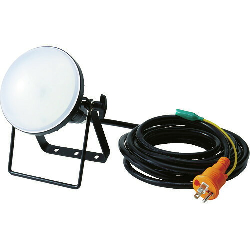 ■TRUSCO LED投光器 DELKURO 20W 10m アース付 2芯3芯両用タイプ RTLE210EP(1141051)｜セミプロＤＩＹ店ファースト