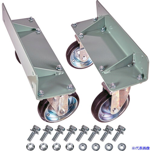 ■TRUSCO R3型用キャスターベースセット D450 Φ150ゴムキャスター R3CB450G150(1143770)[送料別途お見積り][法人限定][直送]｜セミプロＤＩＹ店ファースト