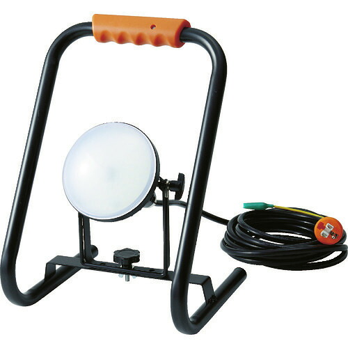 ■TRUSCO LED投光器 DELKURO スタンドタイプ 20W 5m アース付 2芯3芯両用タイプ RTLE205EPS(1145829)