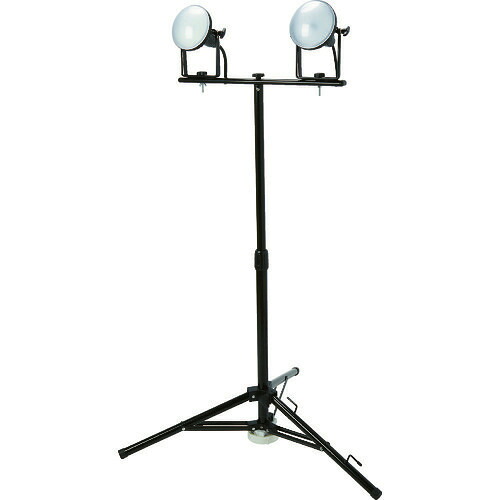 ■TRUSCO LED投光器 DELKURO 三脚タイプ 2灯 20W 10m アース付 2芯3芯両用タイプ RTLE210EPSK2(1145849)