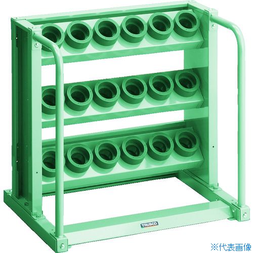 ■TRUSCO ツーリングラック HSK63A BT40 NT40兼用 18個収納 VTLE37(1146121)[法人限定][直送元]