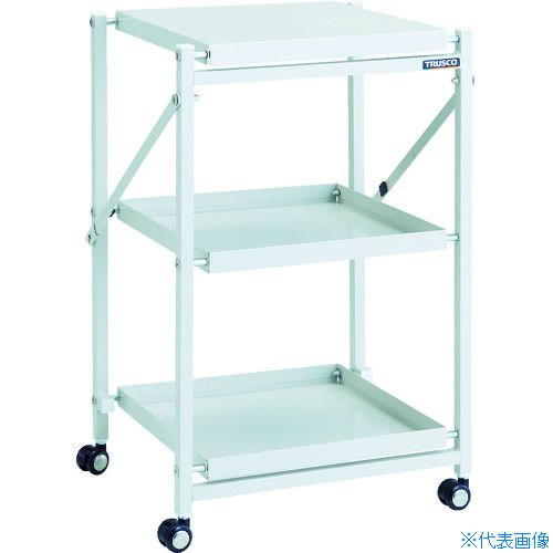 ■TRUSCO ワンタッチワゴン W370XD370XH700 3段 WTW733(1158733)[送料別途お見積り][法人限定]｜セミプロＤＩＹ店ファースト