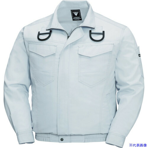■XEBEC 綿ポリ混紡ペンタスフルハーネス仕様空調服XE98101－22－4L シルバーグレー XE98101224L(1158961)