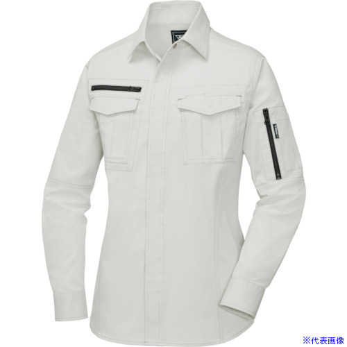 ■XEBEC レディス長袖シャツ2015－31－13 アイボリー 20153113(1171678)[送料別途お見積り][法人限定][掲外取寄]