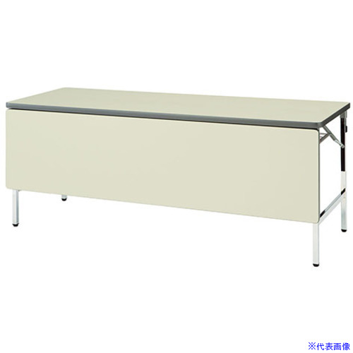 ■NAIKI 折りたたみテーブル1800X600X700 KMJ1860MPTWH(1191852)[送料別途お見積り][法人限定][外直送]