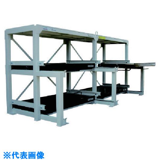 ■日向 フルスライド式収納棚 スライダ－ラック L6W－1800×800×550H L6W1800(1228597)[送料別途お見積り][法人限定][外直送]