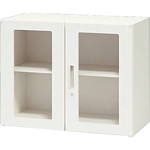 ■NAIKI 収納庫 CWS型 ガラス両開き書庫 899&times;400&times;700 CWS0907KGWW(1230548)[送料別途お見積り][法人限定][外直送]｜セミプロＤＩＹ店ファースト