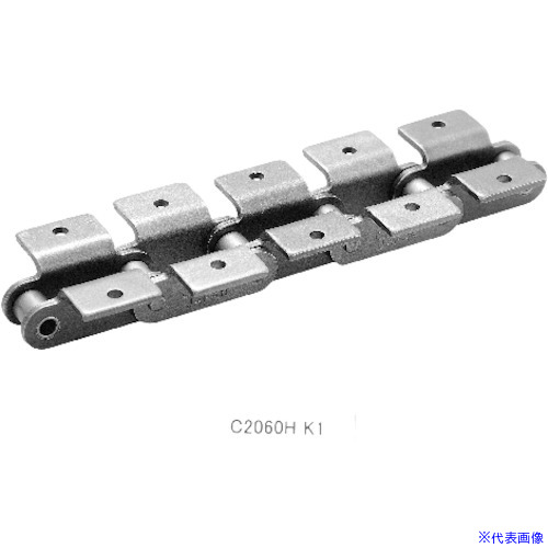 ■KANA 資材 アタッチ付チェン3M(2 402LK1T(1233843)[送料別途お見積り][法人限定][掲外取寄]