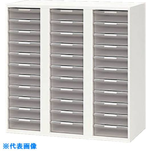 ■NAIKI 収納庫 CW型 トレー書庫 深型・A4用 W899×D450×H900 CW0909ALLW(1238460)[送料別途お見積り][法人限定][外直送]