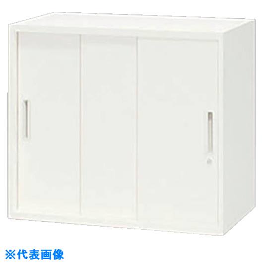 ■NAIKI 収納庫 CW型 スチール引違い書庫(3枚扉) W800×D450×H700 CW0807H3WW(1238463)[送料別途お見積り][法人限定][外直送]