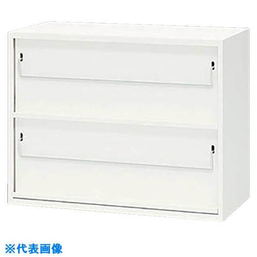 ■NAIKI 収納庫 CW型 マガジンラック(2段) W899&times;D450&times;H700 CW0907RWW(1241591)[送料別途お見積り][法人限定][外直送]｜セミプロＤＩＹ店ファースト