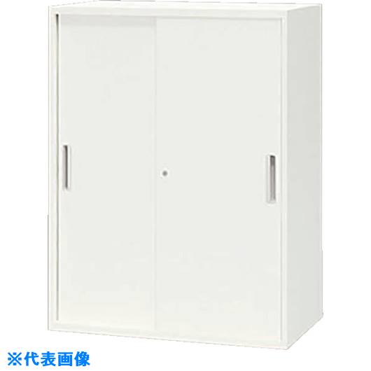 ■NAIKI 収納庫 CW型 スチール引違い書庫(2枚扉) W800&times;D450&times;H1050 CW0811HWW(1241616)[送料別途お見積り][法人限定][外直送]｜セミプロＤＩＹ店ファースト