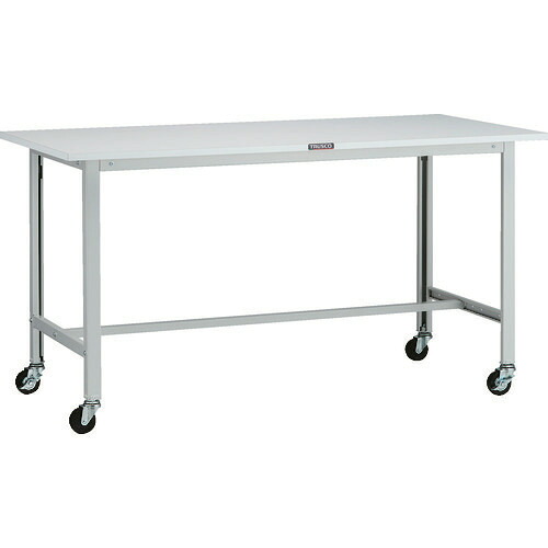 ■TRUSCO 軽荷重作業台(100kg)AO型 1500X600XH809 φ75キャスター付 ホワイト色 AO1560C75(1259144)[法人限定][直送元]