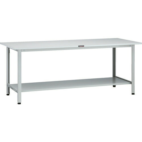 ■TRUSCO 軽荷重作業台(200kg)AO型 1800X600XH740 下棚2枚付 ホワイト色 AO1860LT2(1259152)[法人限定][直送元]