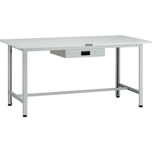 ■TRUSCO 軽荷重作業台(200kg)AO型 1500X600XH740 薄型1段引出付 ホワイト色 AO1560UDK1(1259155)[法人限定][直送元]｜セミプロＤＩＹ店ファースト
