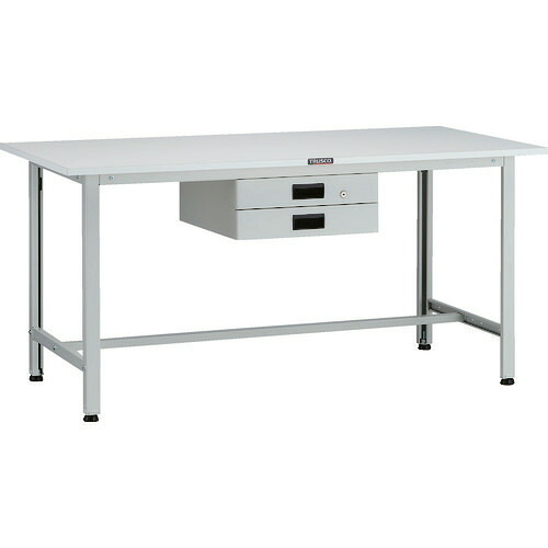 ■TRUSCO 軽荷重作業台(200kg)AO型 1500X600XH740 薄型2段引出付 ホワイト色 AO1560UDK2(1259161)[法人限定][直送元]｜セミプロＤＩＹ店ファースト