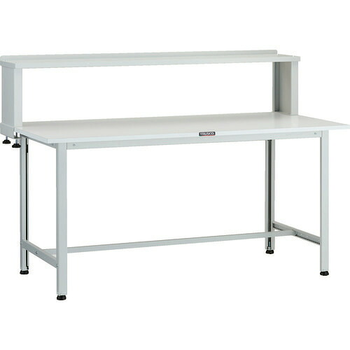 ■TRUSCO 軽荷重作業台(200kg)AO型 1500X750XH1044(全高) 上棚付 ホワイト色 AO1575YURB(1259168)[法人限定][直送元]