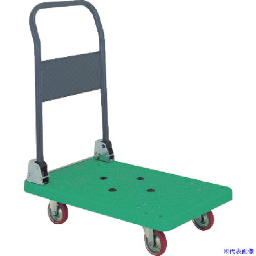 ■アイケー 樹脂製折りたたみ台車 P301(1264715)[送料別途お見積り][法人限定][外直送]｜セミプロＤＩＹ店ファースト