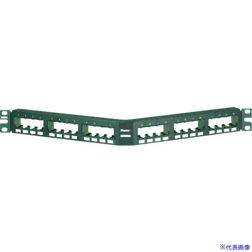 ■PANDUIT フラッシュマウントモジュラーパッチパネル枠 アングル型 24ポート CPPA24FMWBLY(1280435)&times;10[送料別途お見積り][法人限定][メーカー取寄]｜セミプロＤＩＹ店ファースト