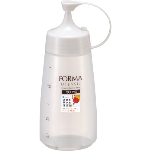 ■FORMA フォルマ 調味料ボトル 細口(中)ホワイト 214295(1280489)×150[送料別途お見積り][法人限定][掲外取寄]