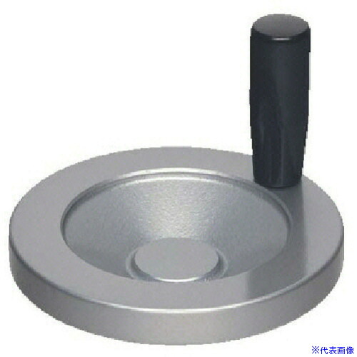 ■イマオ ハンドル ディスク型アルミニウムハンドル車(加工付) ハンドル径250mm DA250RGKM24(1317758)[送料別途お見積り][法人限定][掲外取寄]