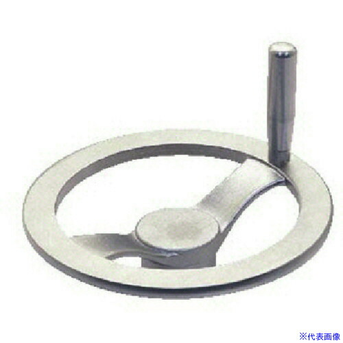 ■イマオ ハンドル ステンレスツースポークハンドル車(加工付) ハンドル径200mm STH200KM19(1319156)[送料別途お見積り][法人限定][掲外取寄]