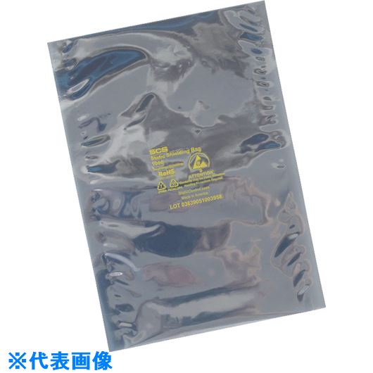 ■SCS 静電気シールドバッグ フラットタイプ 76X178mm 100枚入り 10037(1320279)×100[法人限定][外直送元]
