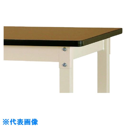■ヤマテック 中量作業台 ワークテーブル バイス専用タイプ メラミン天板 W1800×D900×H740mm 木目柄/ヤマテックアイボリー SZMV1890MI(1337089)[法人限定][外直送元]