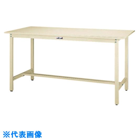 ■ヤマテック 軽量作業台 ワークテーブル300シリーズ 固定式 スチール天板 W1800×D600×H900mm ヤマテックアイボリー SWSH1860II(1338652)[法人限定][外直送元]